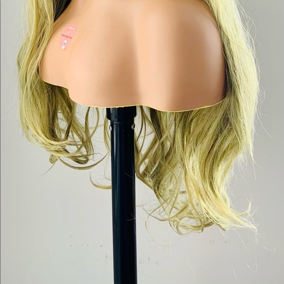 Long Gorgeous Green 13x3 Lace Front Premium Fiber Wig - Picture 7 of 11